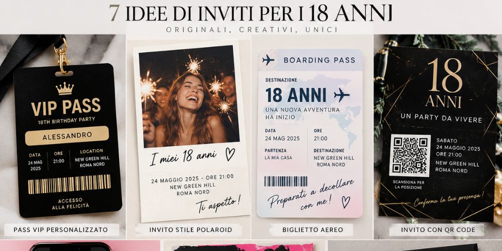 Inviti per i 18 anni particolari: 7 idee per un invito unico